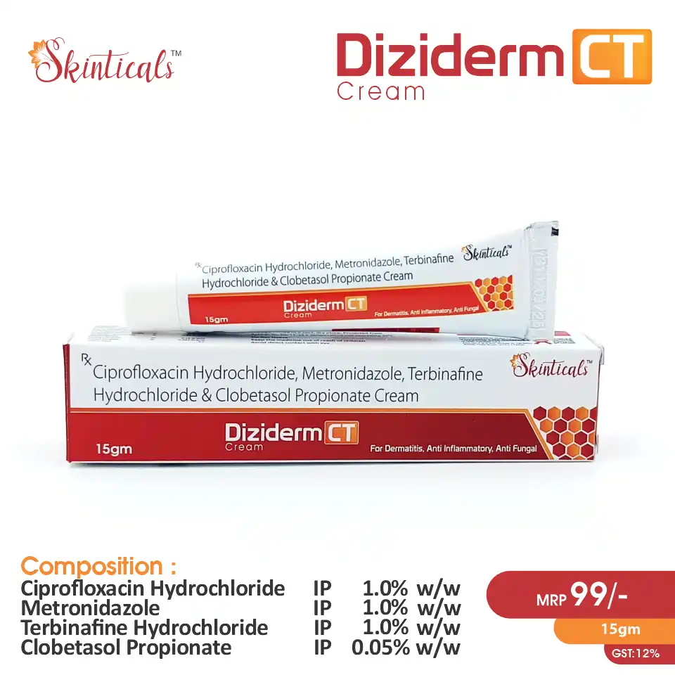 Terbinafine, Ciprofloxacin, Metronidazole & Clobetasole Propionate Cream at Best Price in PCD Medical Pharma for Skin Infections & Fungal Treatment